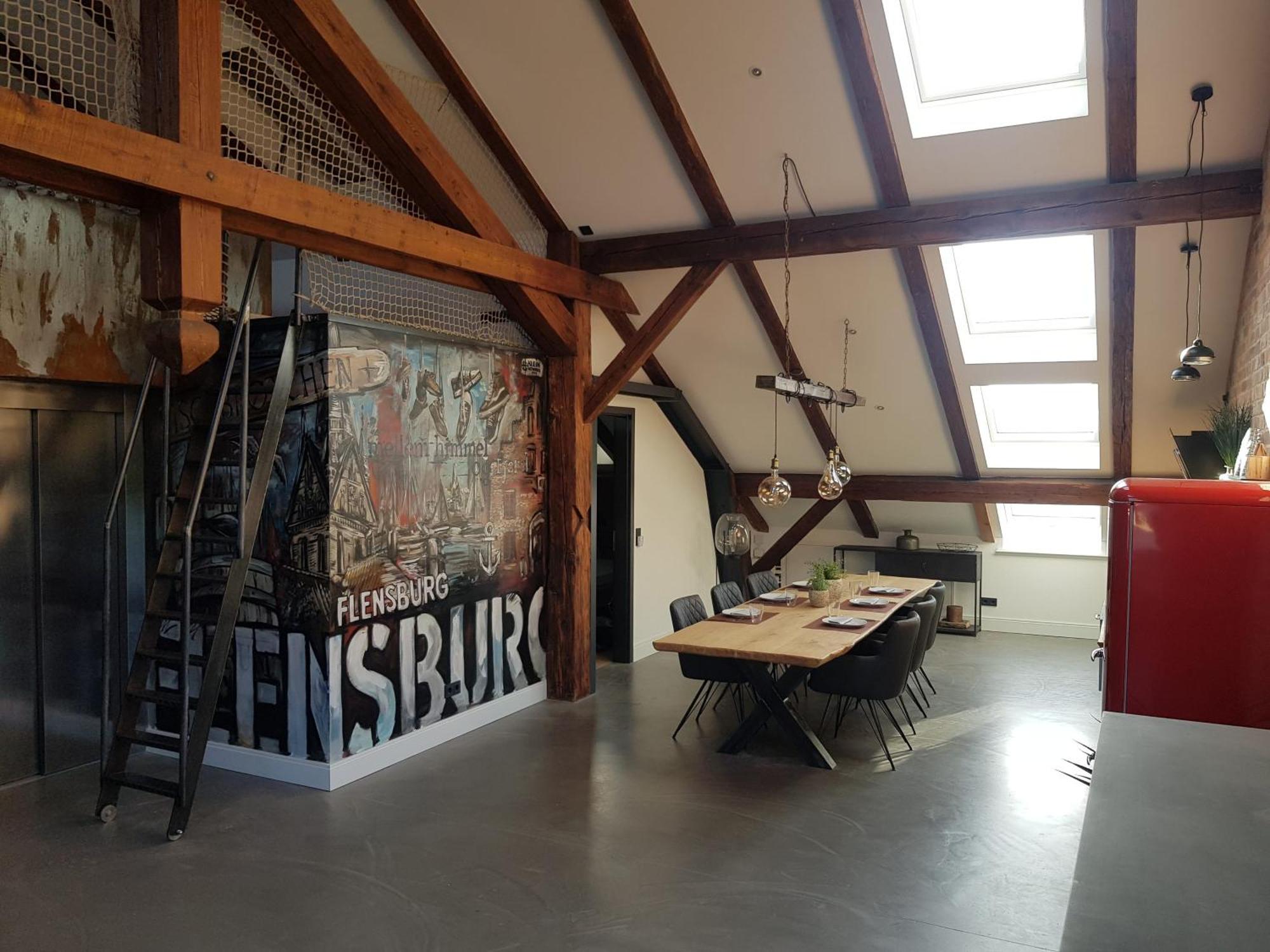 Penthouse Am Alten Zeughaus Flensburg Dış mekan fotoğraf
